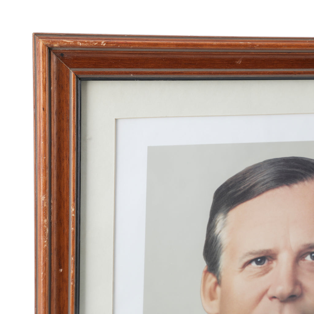 Brown Wood Framed Portrait of Nikolai Ryzhkov