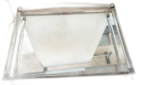 Chrome & Acrylic Rectangular Tray