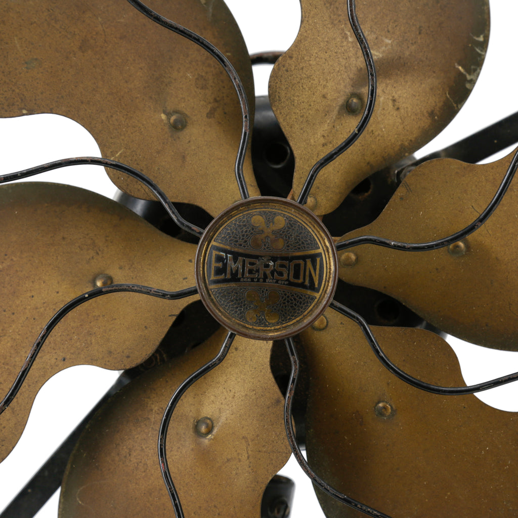 Emerson Brass Blade Desk Fan