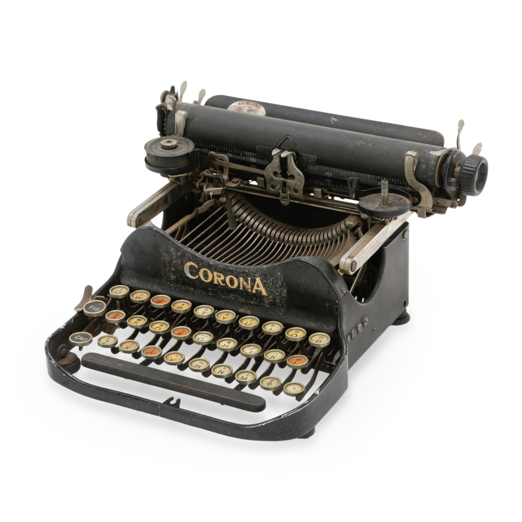 Distressed Black Metal Corona Typewriter