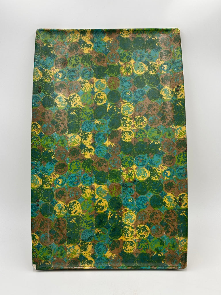 Multi-Color Circle Pattern Serving Tray