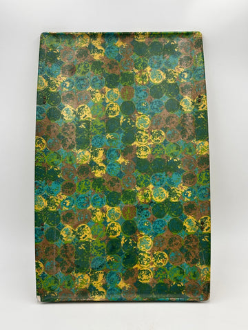 Multi-Color Circle Pattern Serving Tray