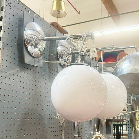 Chrome Orb Wall Sconce