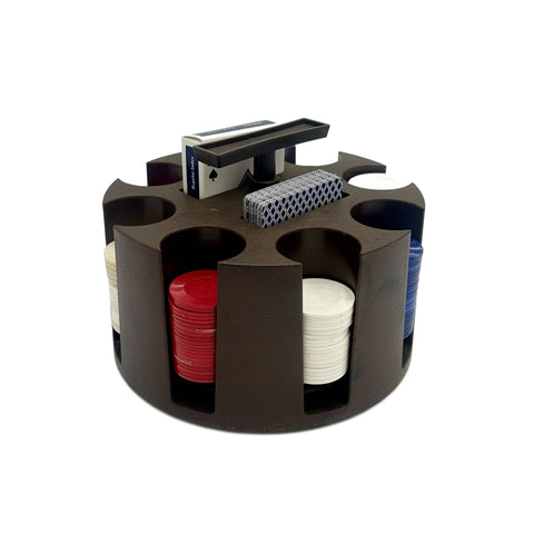 Revolving Poker Chip and Card Holder
