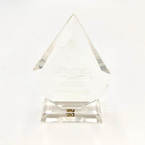 Faceted Glass Etched Award