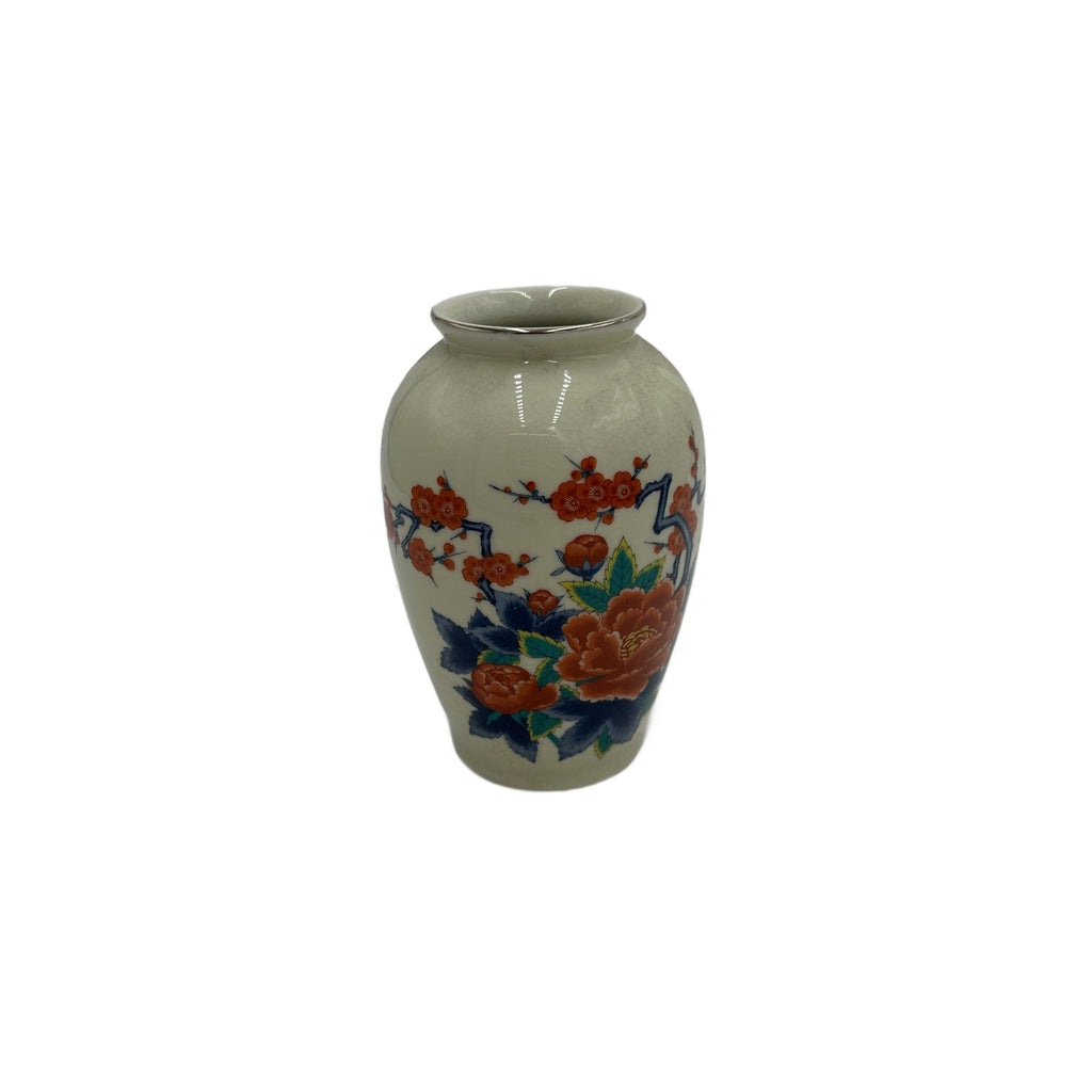 White Floral Vase