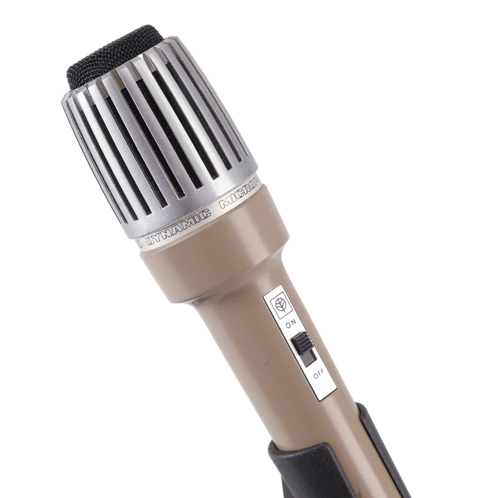 Kenwood MC-50 Tan and Silver Metal Desktop Dynamic Microphone