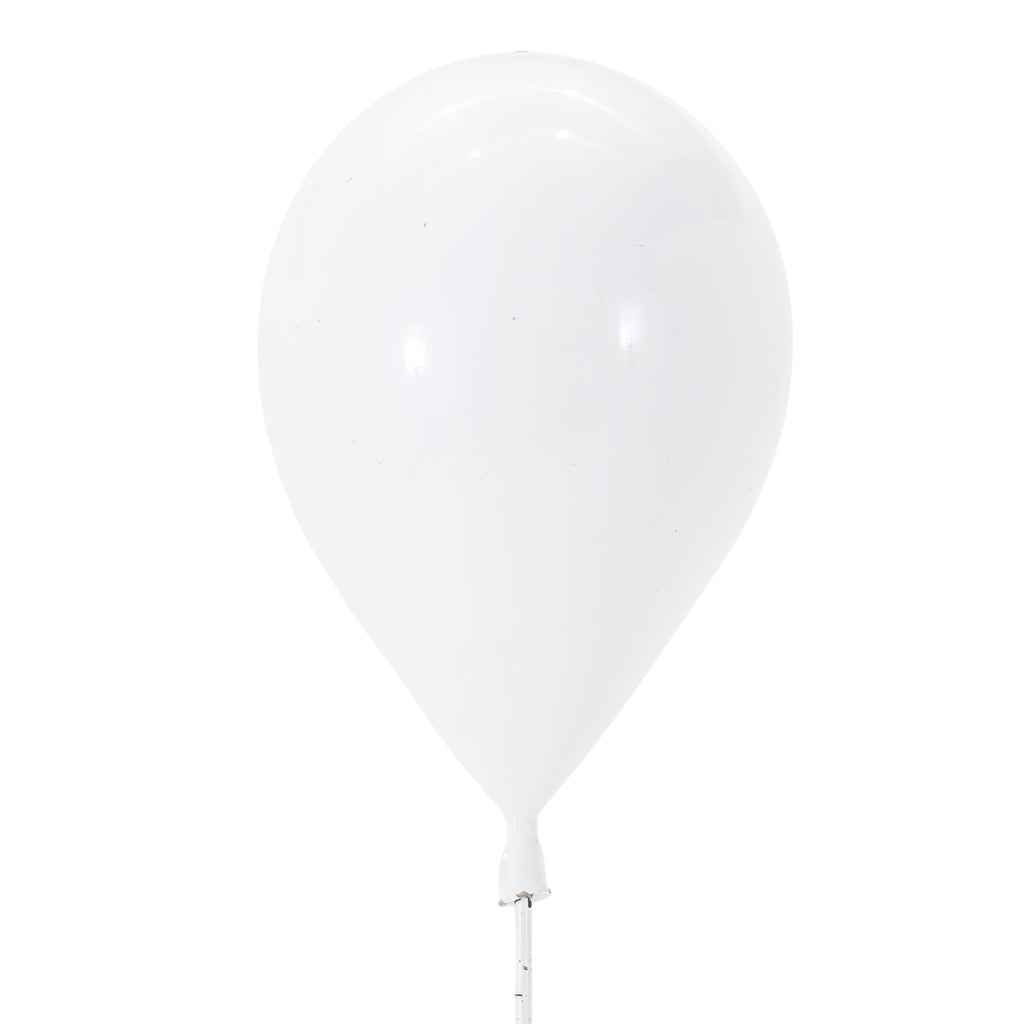 White Metal Balloon Floor Sculptures