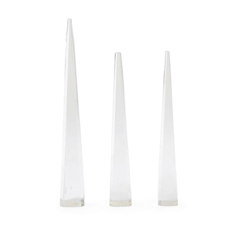 Clear Tapered Acrylic Obelisk (Various Sizes)