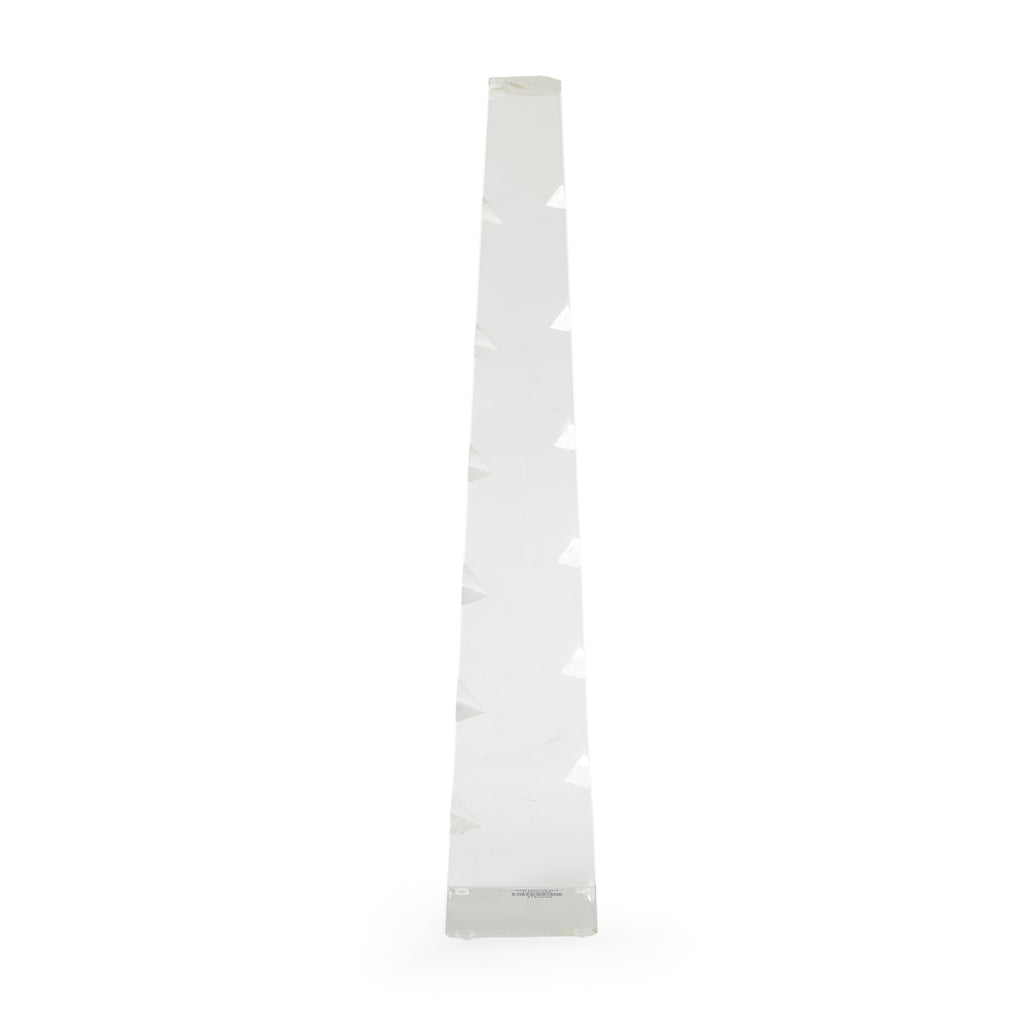 Clear Faceted Obelisk