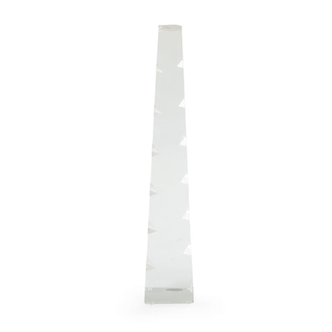Clear Faceted Obelisk