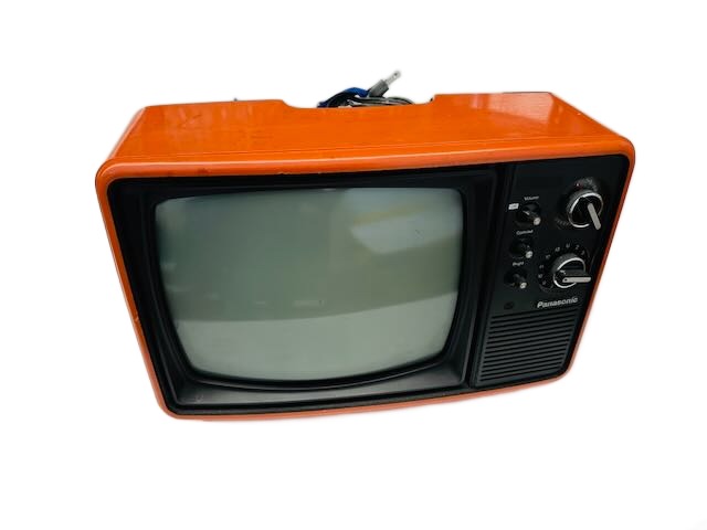 Orange Panasonic CRT Television