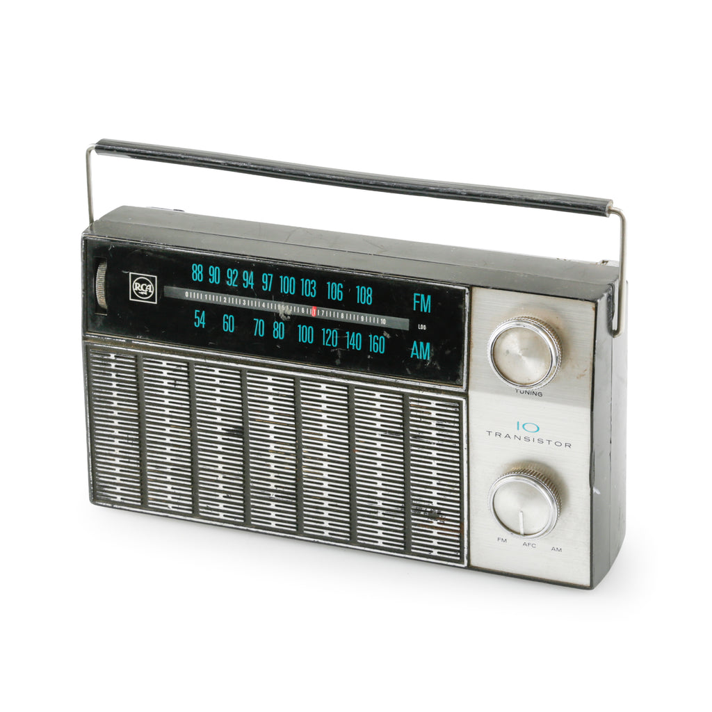 Black and Silver Portable Radio