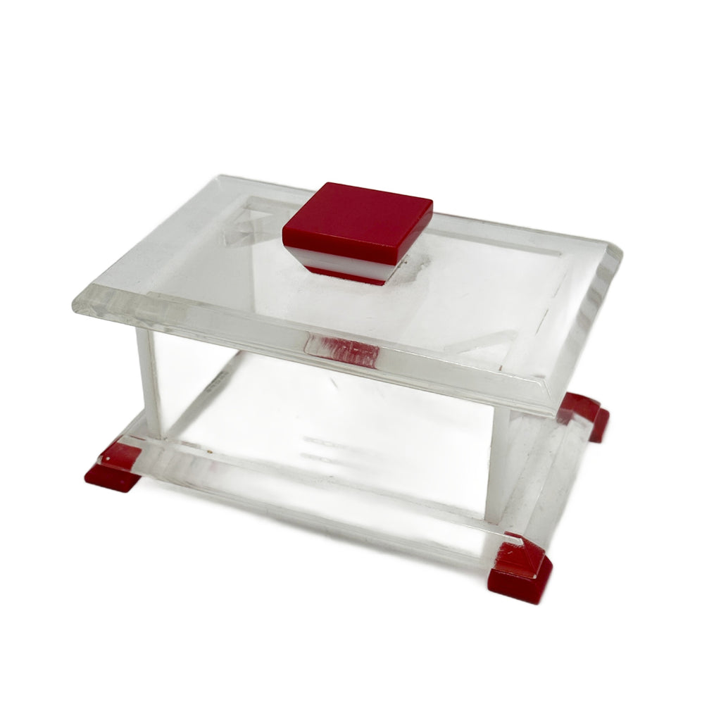 Red Acrylic Trinket Box