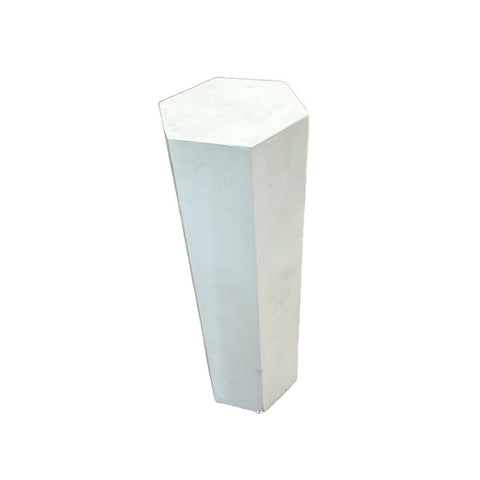Hexagonal Painted Wood Display Pedestal (Various Colors)