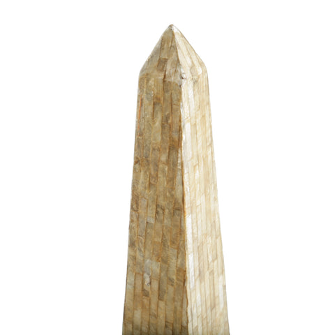 Cream Mother-of-Pearl Obelisk