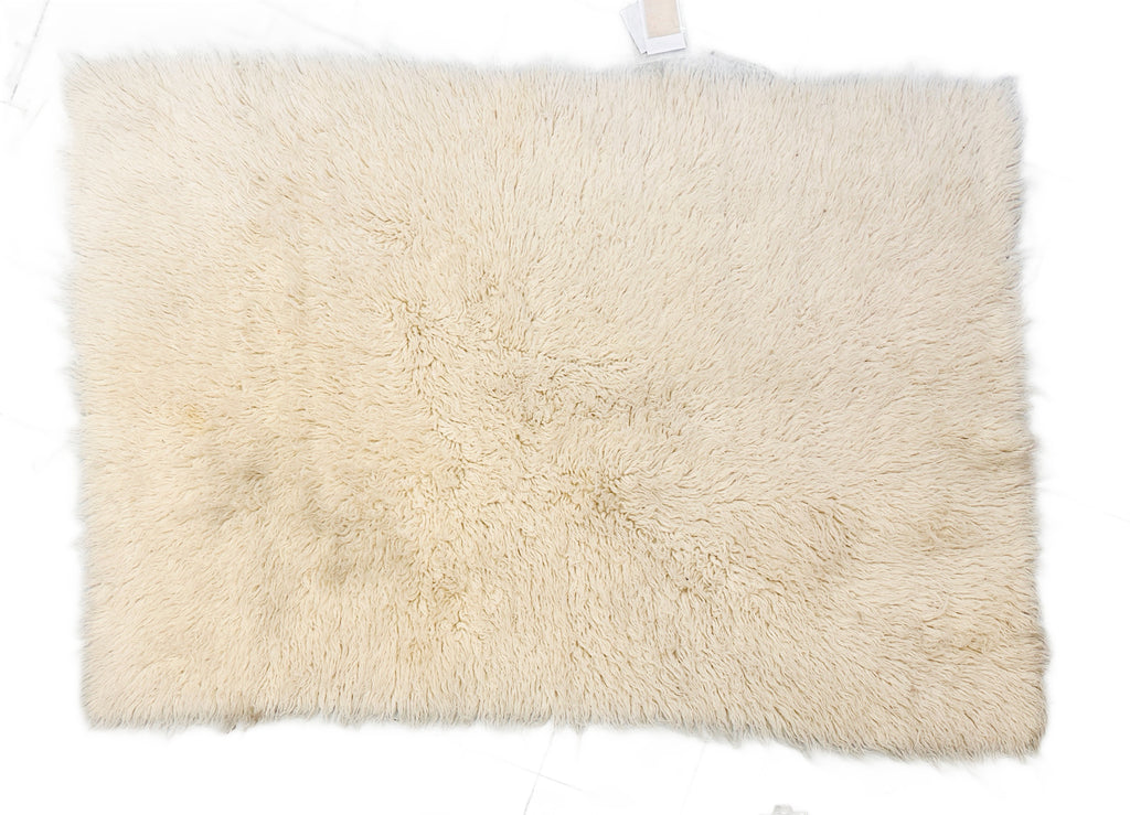 Small Cream Shag Rug
