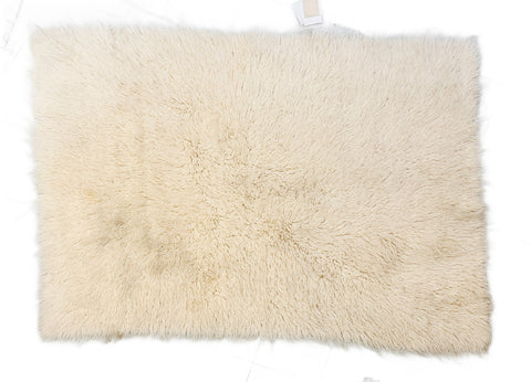 Small Cream Shag Rug