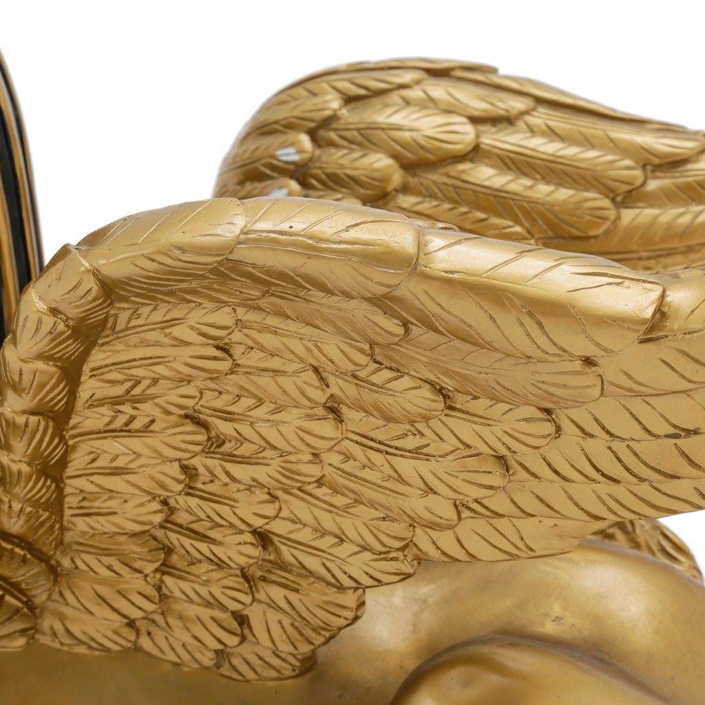 Golden Winged Sphinx Glass Coffee Table