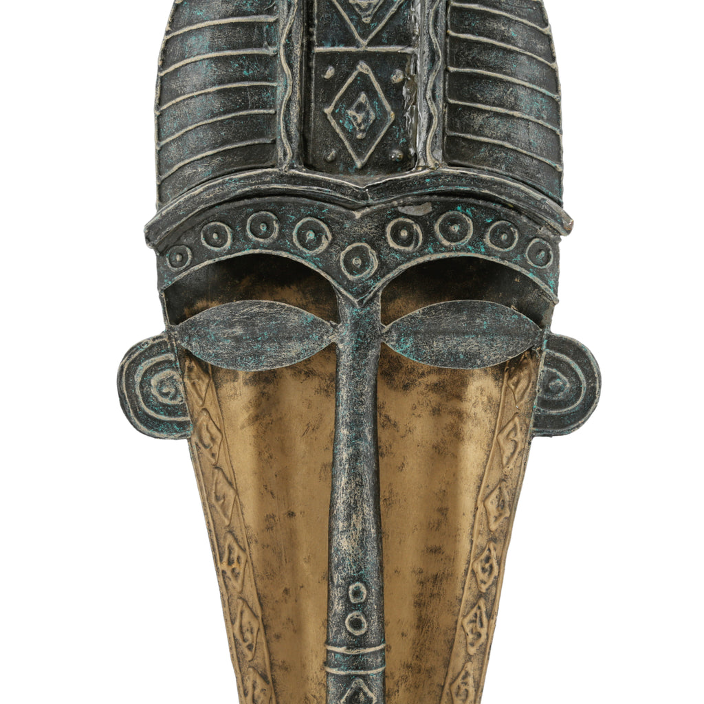 Mask Sculpture Set on Stands
