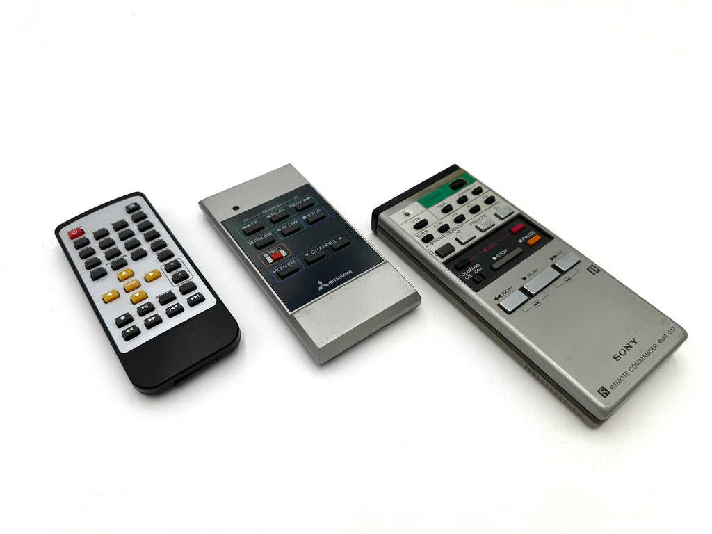 Vintage Gray Sony Remote Commander RMT-317 - Set of 3
