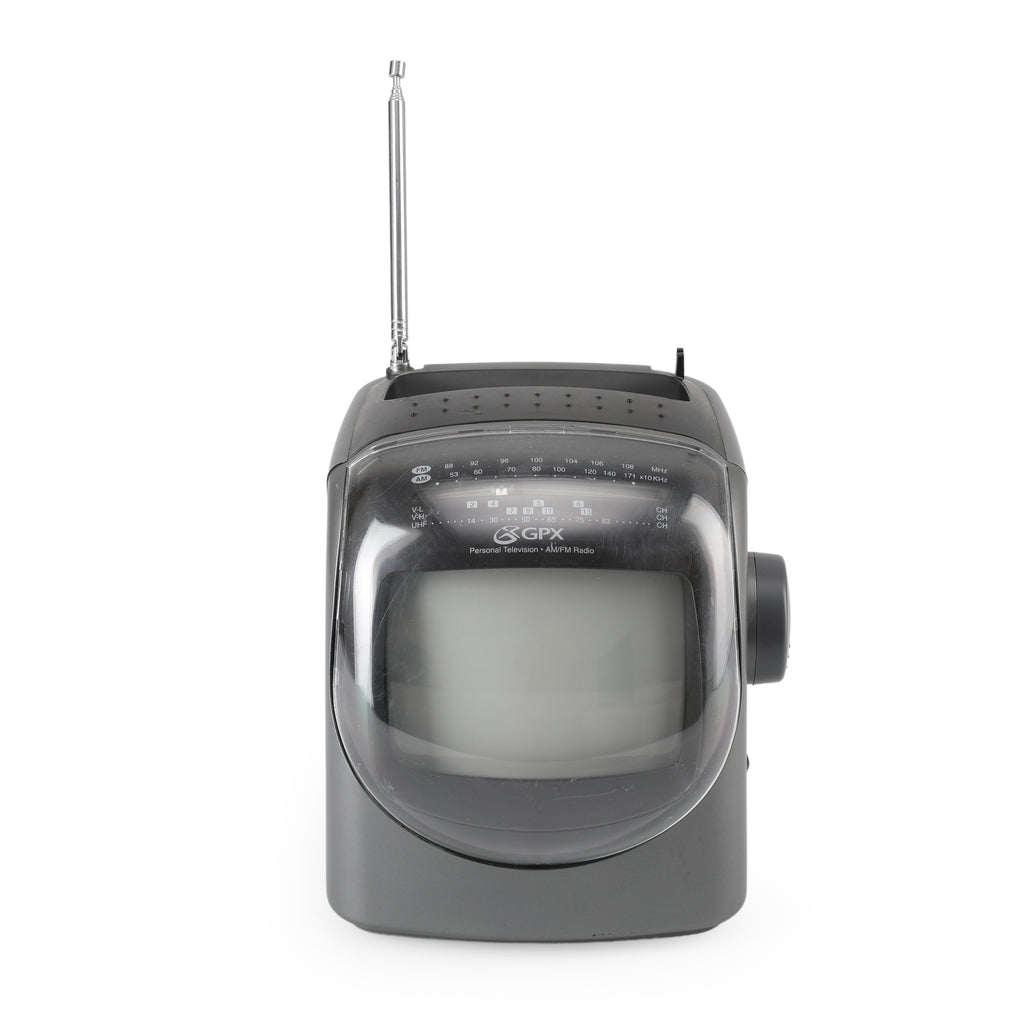 Gray Portable Personal Television with AM/FM Radio