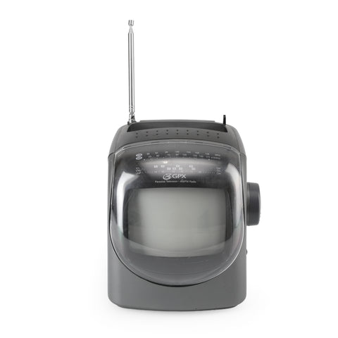 Gray Portable Personal Television with AM/FM Radio