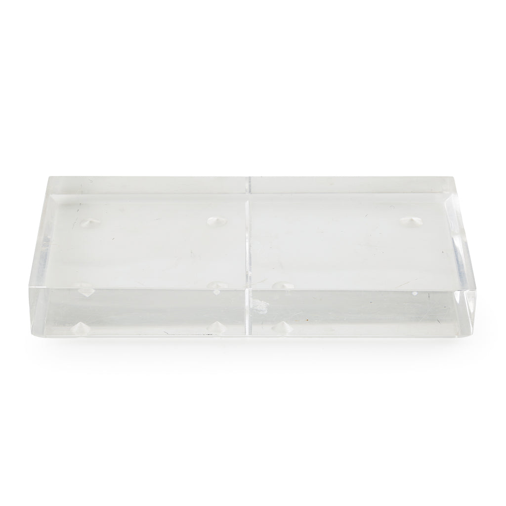 Clear Acrylic Rectangular Base / Coaster with Raised Feet