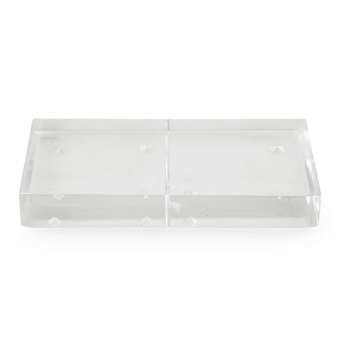 Clear Acrylic Rectangular Base / Coaster with Raised Feet