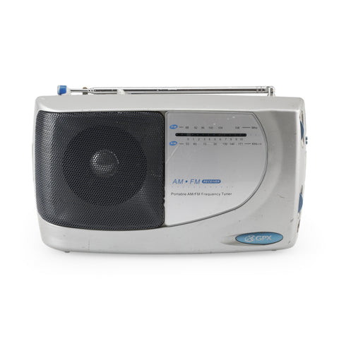 Silver GPX Portable AM/FM Radio