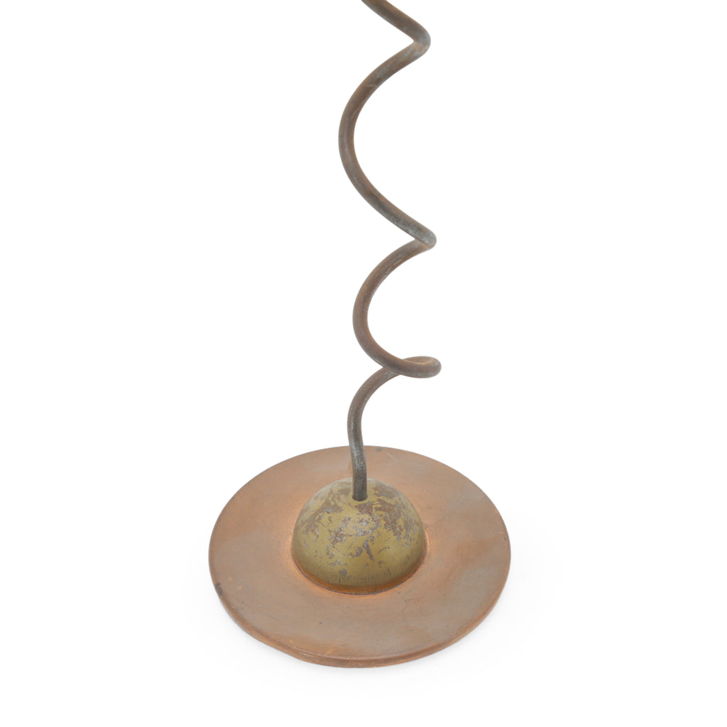 Gold Metal Stem Candle Holders