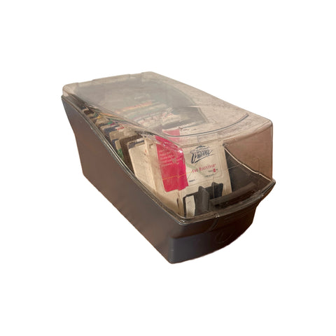 Gray Floppy Disc Storage Case with Clear Lid