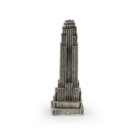 Silver-Toned Metal Empire State Building Figurine