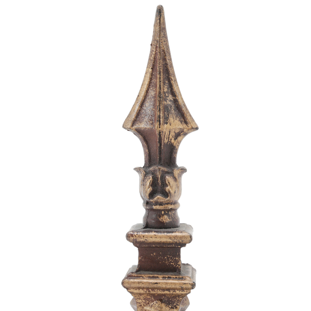 Gold Spire Finial on Black Marble Base