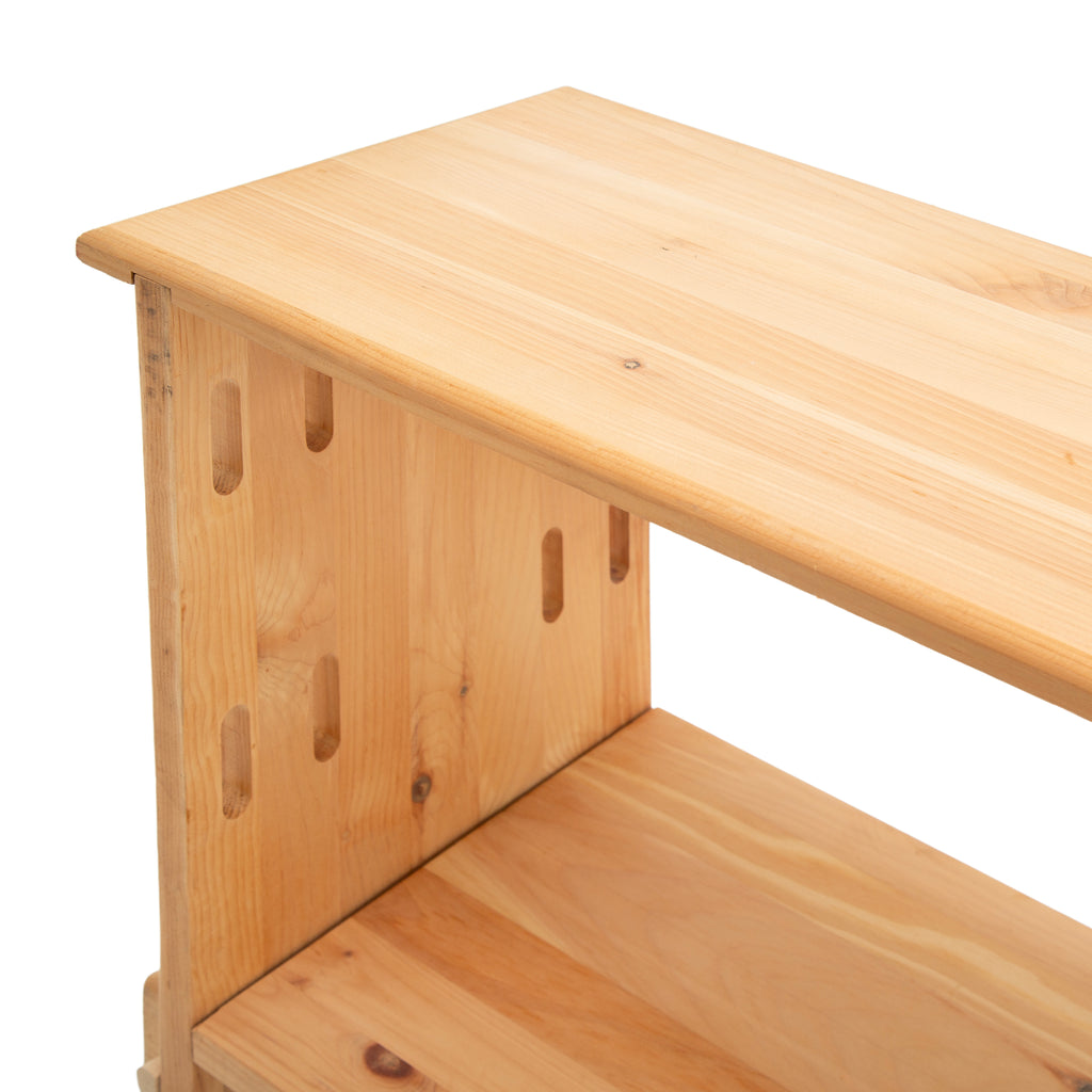 Natural Pine Modular Adjustable Shelving Unit