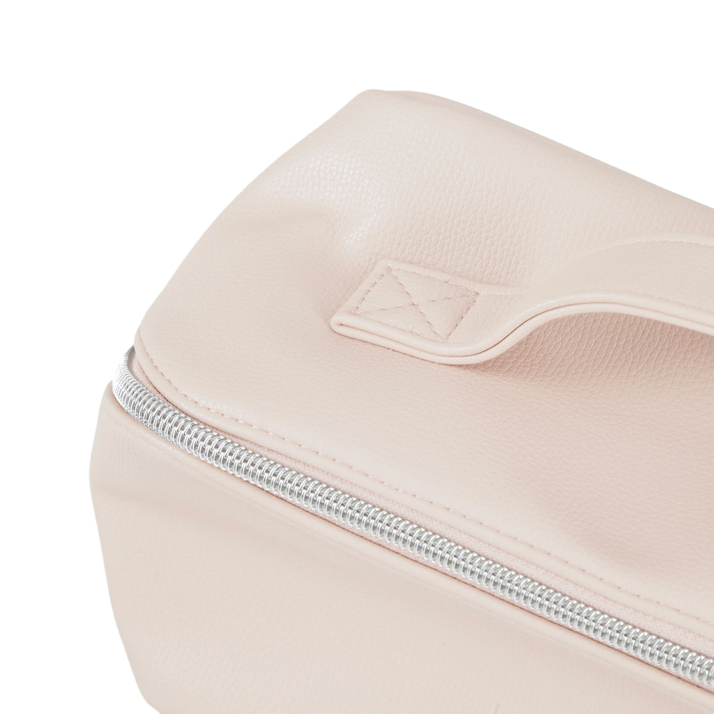 Pale Pink Zippered Cosmetic Bag