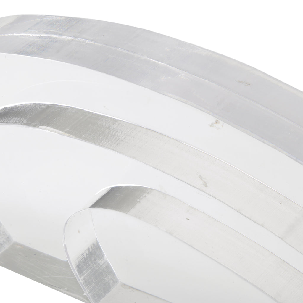 Clear Acrylic Art Deco Fan Sculpture