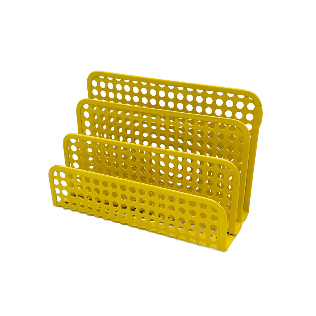 Yellow Metal File Organizer