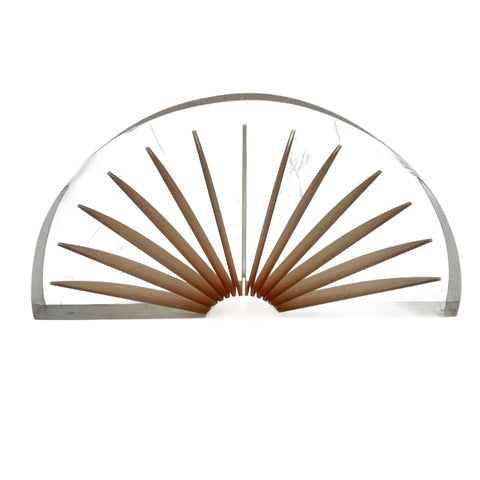 Lucite and Pink Acrylic Sunburst Sculpture
