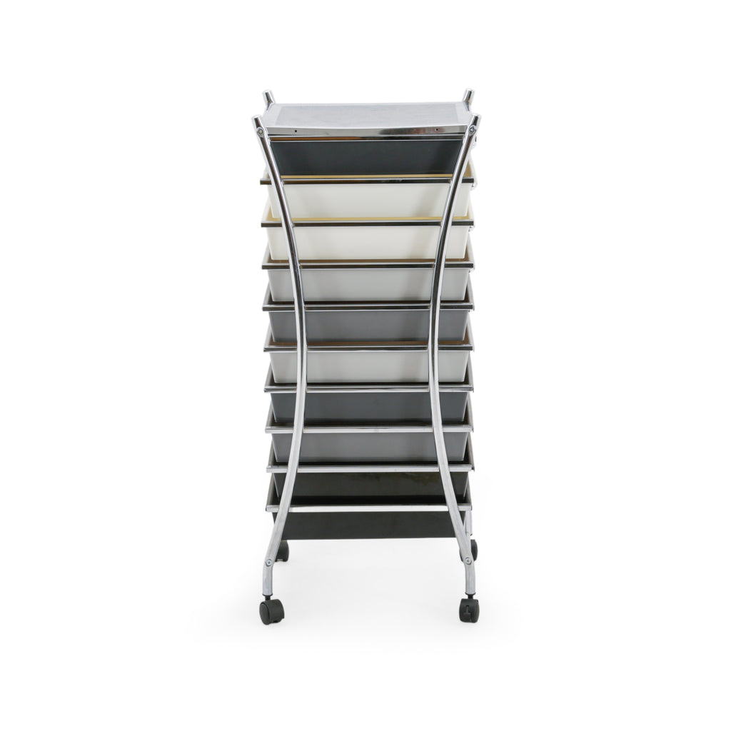 Multi-Color Plastic Drawer Storage Cart