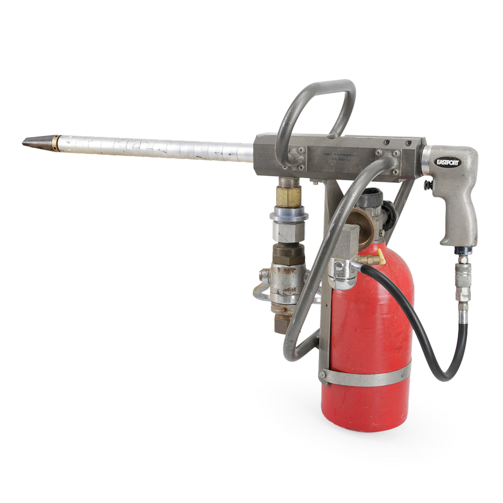 Grey & Red Industrial Prop