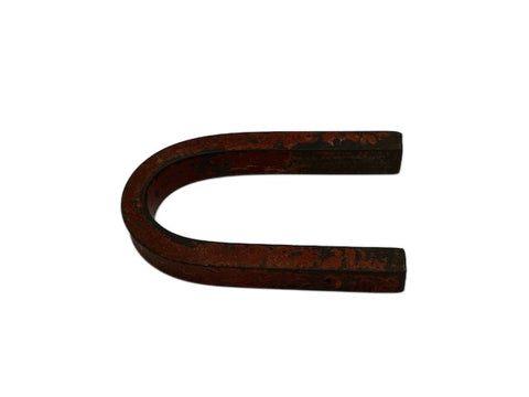 Rusty U-Shaped Industrial Metal Bar (Horseshoe)