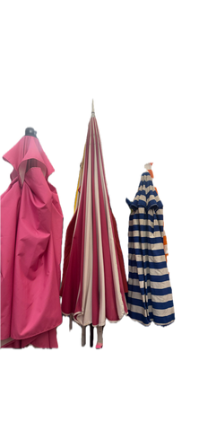Pink Striped Umbrella