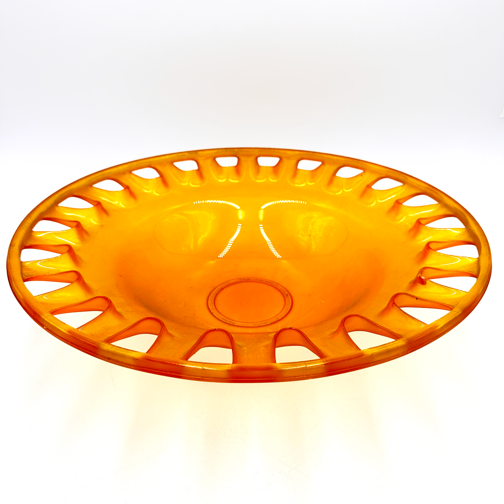 Amber Orange Acrylic Bowl