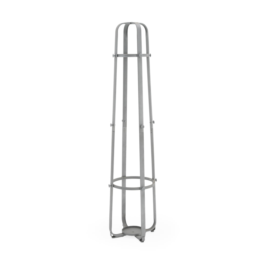 Gray Industrial Metal Outdoor Torch Holder Stand