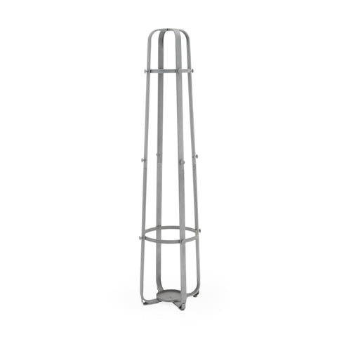 Gray Industrial Metal Outdoor Torch Holder Stand