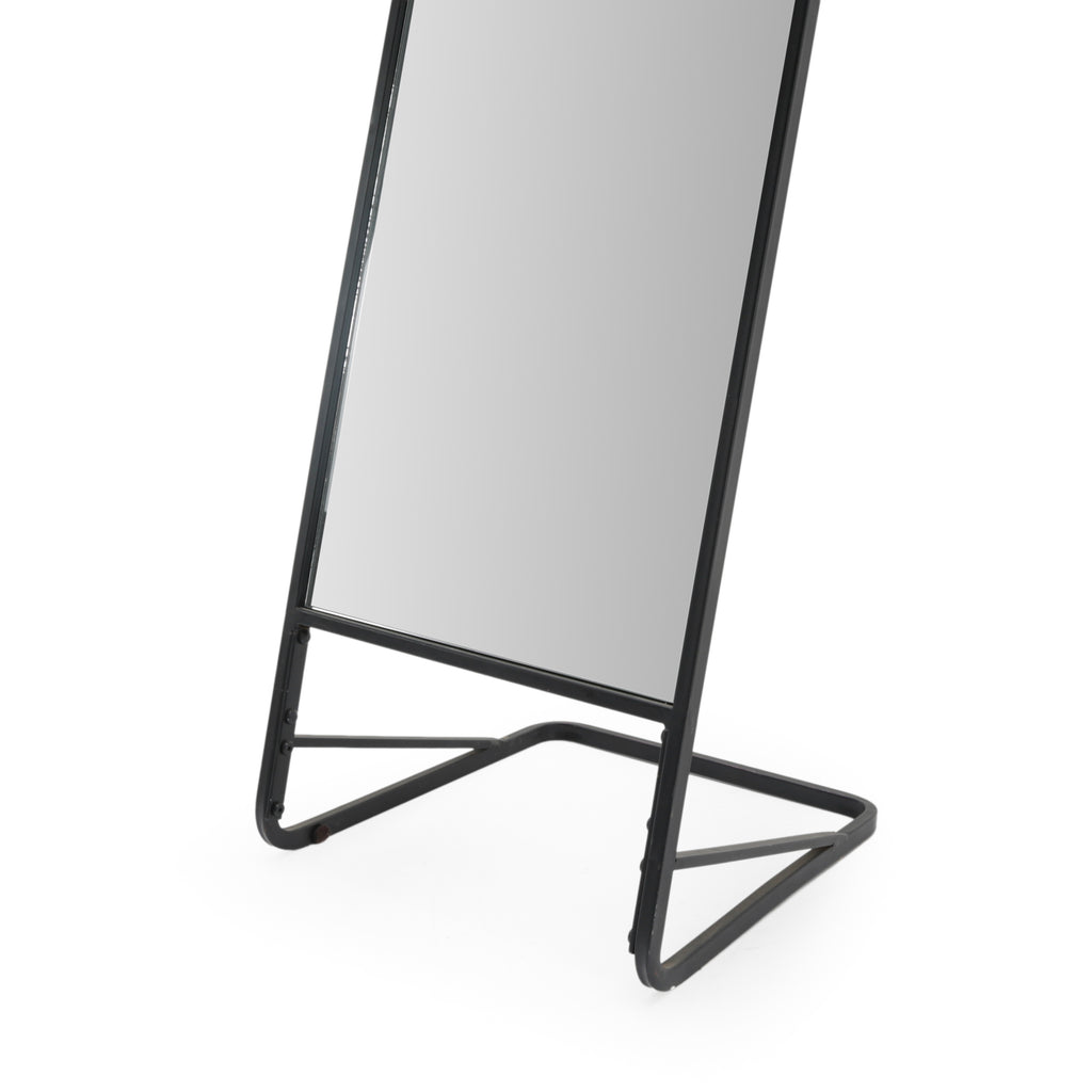 Black Metal Floor Mirror