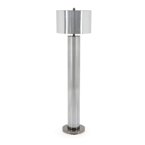 Chrome Cylindrical Floor Lamp