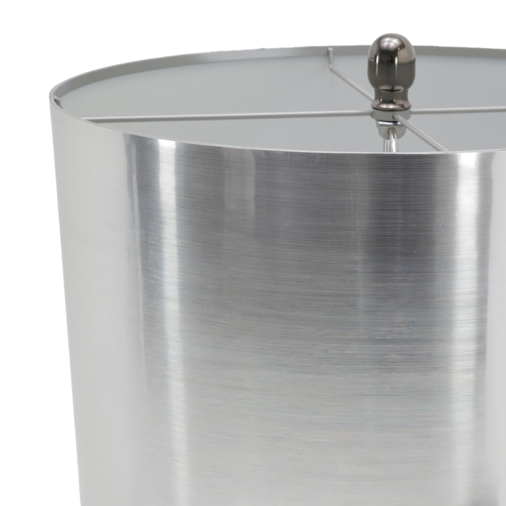 Chrome Cylindrical Floor Lamp