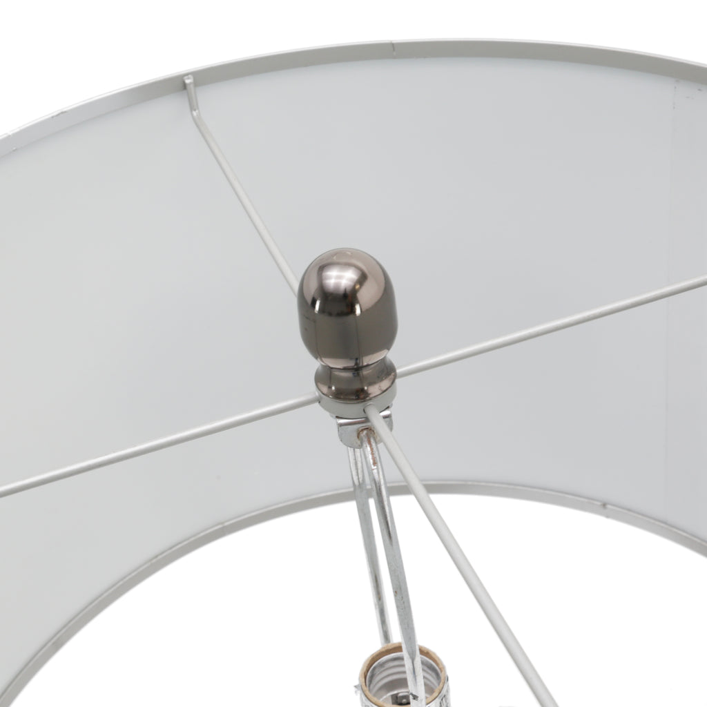 Chrome Cylindrical Floor Lamp